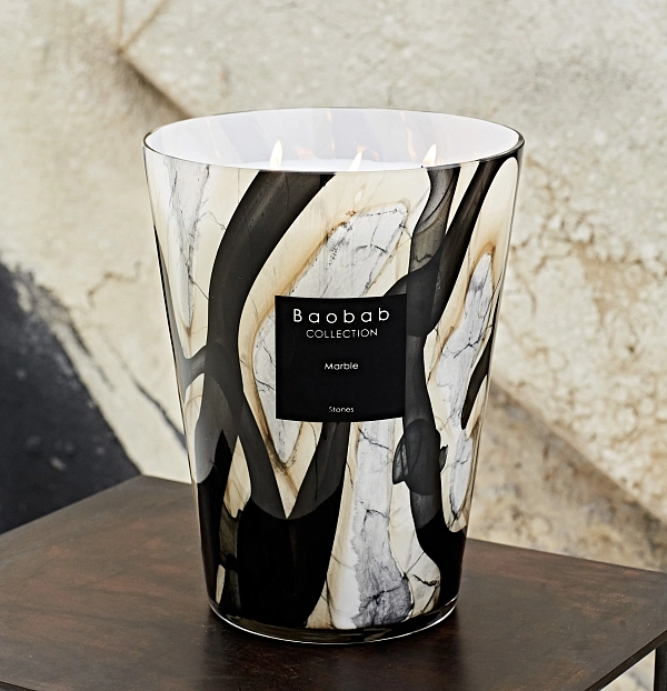 Stones свеча Max 16 Marble 1100г